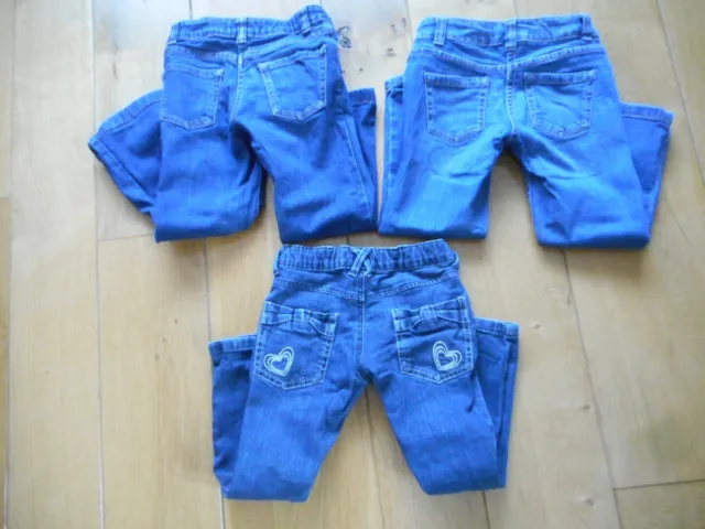 3 Pairs of Girls Jeans - age 5 - Mini Boden / Blue Zoo