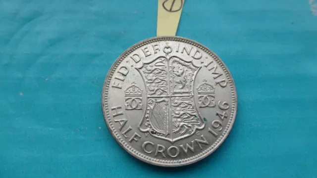 George vi silver Half crown coin 1946   1  ov 7