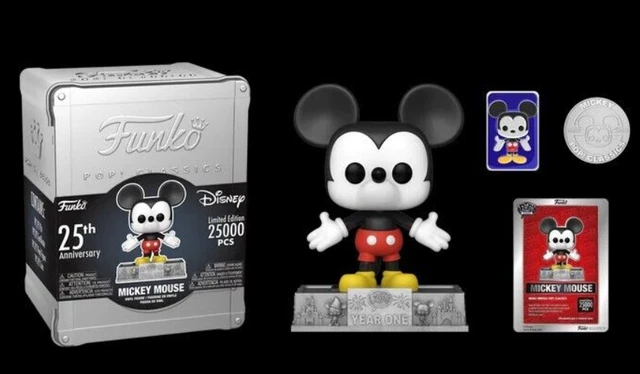 MICKEY MOUSE FUNKO Pop Classics Limited Edition 25th Anniversary Funko ...