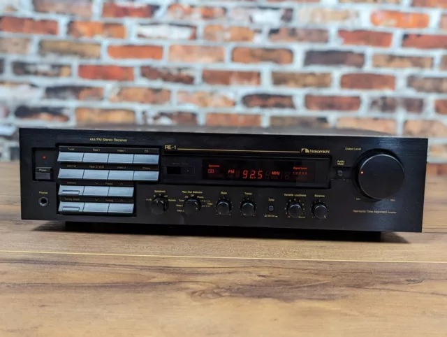 Vintage Nakamichi RE-1 AM/FM Receiver RCA Video Black Tested Working No Remote Vintage Nakamichi RE-1 AM/FM Receiver RCA Video Black Tested Working No Remote
