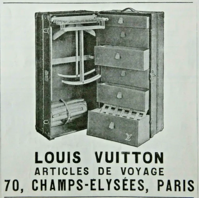 Publicité De Presse 1923 Louis Vuitton Nécessaire De Voyage Malle