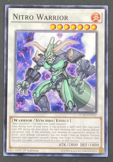 Yugioh TCG - Nitro Warrior - LC5D-EN032- LP/NM - 1st Edition - Common - Synchro