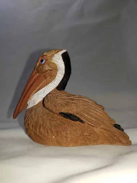 Carving Pelican Signed Dated