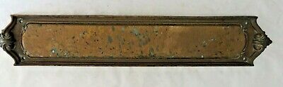 Antique Sargent & Co. 7933VF Brass Door Plate Ornate 16" Long #10510