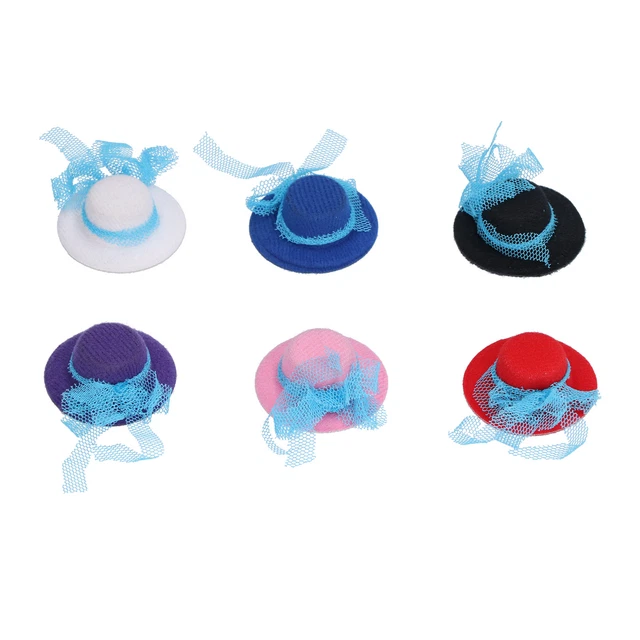 Miniature 1/12 Chapeau De Paille Pour Maison De Poupée - Accessoire Déco échelle Poupée - Tissu (3x3x1 Cm) - Odoria