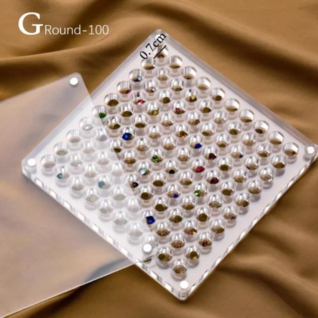Acrylic Magnetic Seashell Display Box, Clear Gemstone Beads Storage Display Box.