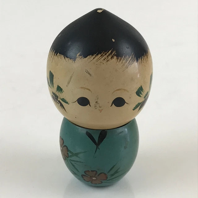 Japanese Wooden Kokeshi Doll Vtg Figurine Traditional Craft Toy KF622