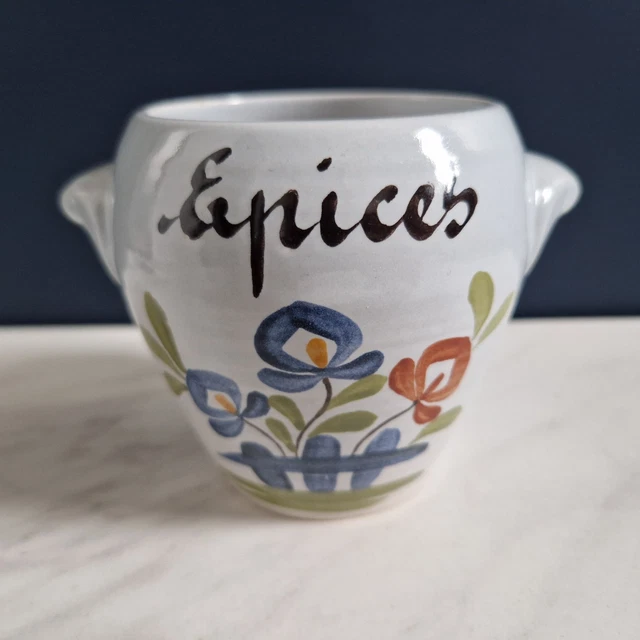 Pot à épices / Sucrier En Céramique Signé Azouz Al-Haraz – Tunisie