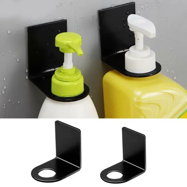 Wall Mounted Shampoo Bottle Shelf Shower Gel Rack Liquid Soap Holder HOT.
