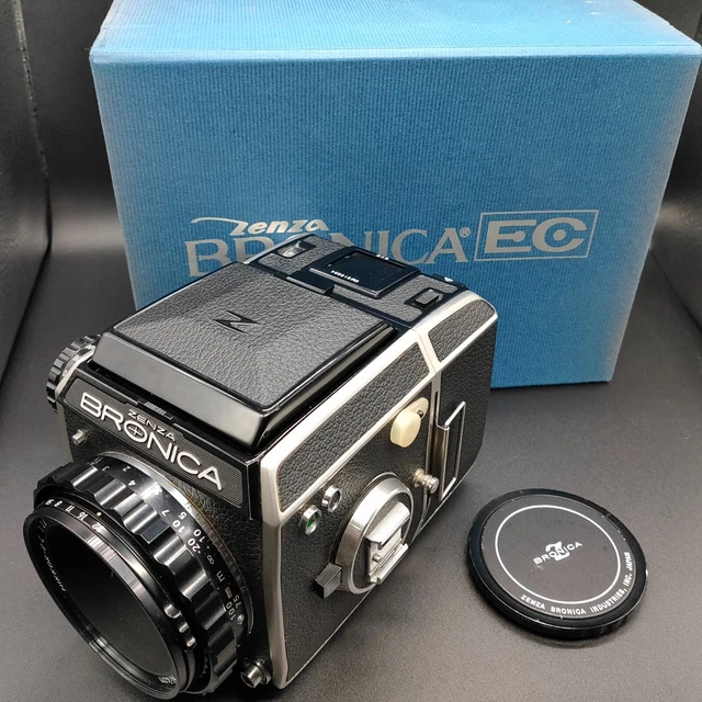 "NEAR MINT + BOX " Zenza Bronica EC 6x6 Film Camera w/ NIKKOR PC 75mm f2.8 JAPAN