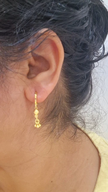 Indian Gold Plated Earrings With Small Drop Asian Festivals Wedding Jewellery