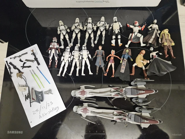 Lotto Di Lavoro Animate Star Wars Clone Wars Figure 3,75"