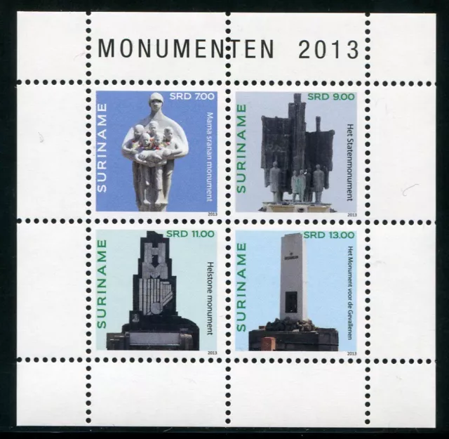 Surinam 2013 Denkmäler Monumente Paramaribo Monuments Block 118 Postfrisch MNH