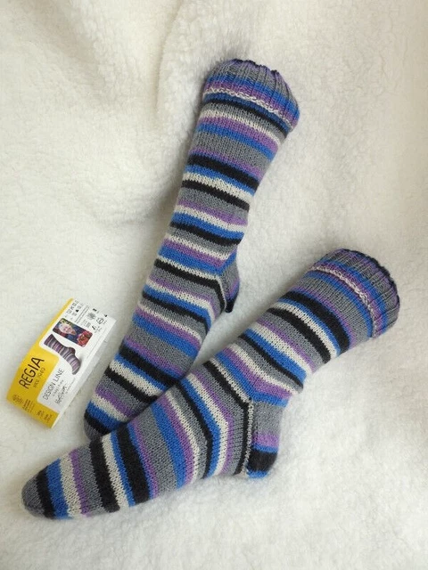 Socken - Strümpfe Handgestrickt-Gr.39-41-Markenwolle:Regia "Disign Line" 4-Fach