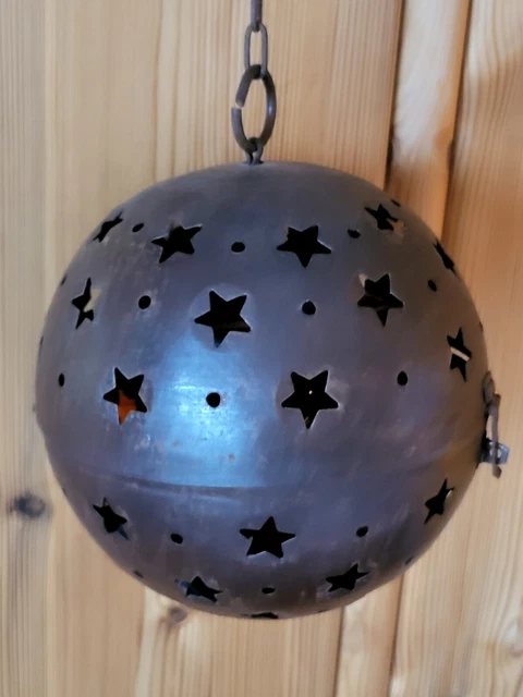 Vintage Windlicht Sternenkugel  projiziert Sterne  im Dunkeln chapati tranquillo
