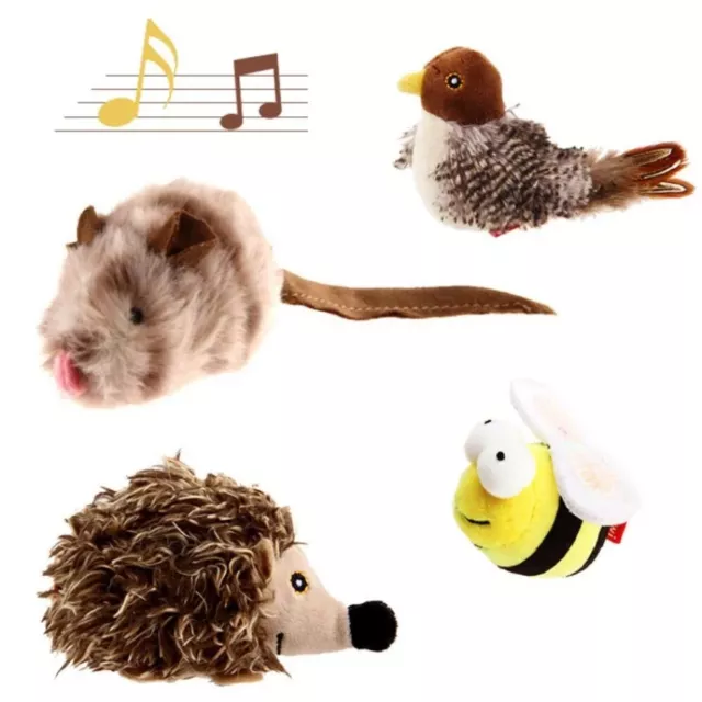 Sparrow Pet Cat Toy Plush Simulation Sound Stuffed Toy