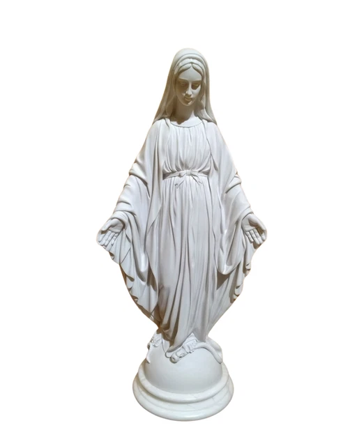 Statue Vierge Marie Piquet De Jardin Acrylique - 23x30 Cm - Couleurs Vives Résistantes Aux Intempéries