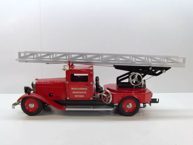 Märklin 1991 Werksfeuerwehr Göppingen , 1:16, Blechmodell, Uhrwerk, TOP in OVP 3