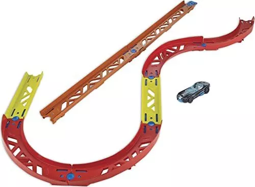 Hot Wheels Track Builder Unlimited Triple Loop Kit Collapsible 3-Loop Gift  Set