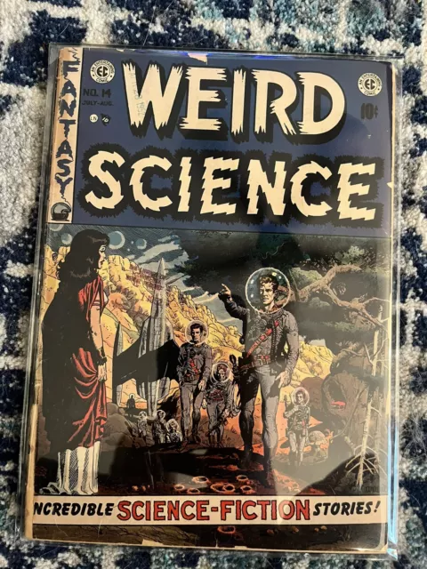 WEIRD SCIENCE #14 WOOD COVER AND ART SEX CHANGE STORY Golden Age EC Comics