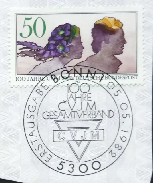 BRD  Ersttagsstempel 1982 Mi 1133, 100 Jahre CVJM Gesamtverband