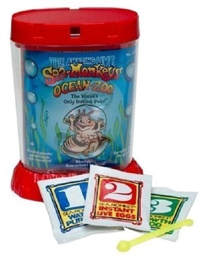 Amazing Live Sea Monkeys Ocean Zoo Marine Monkey Tank Aquarium Habitat 3