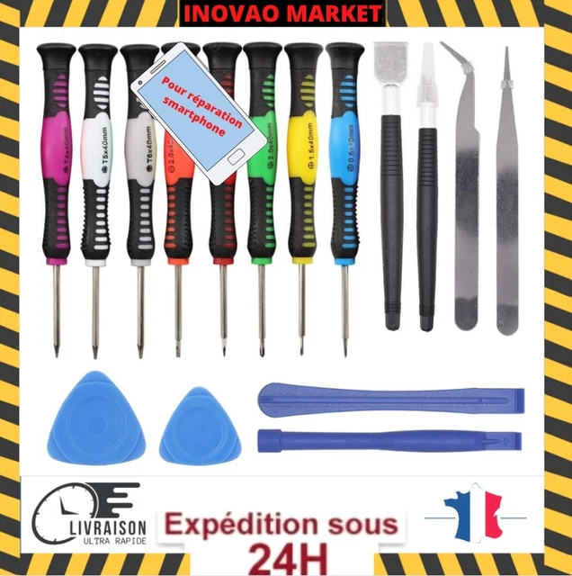 16 Tournevis torx micro de précision pour démontage smartphone montre lunettes