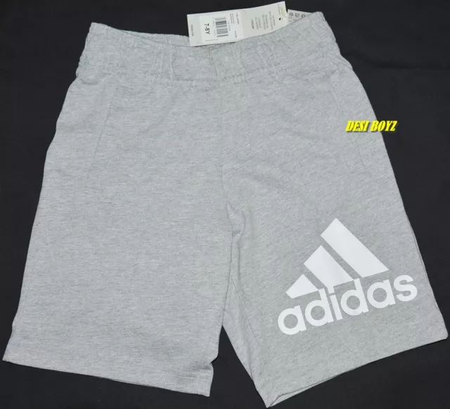 BNWT - Adidas Essentials Big Logo Cotton Shorts Kids Unisex Size: 7-8Y  RRP.:$50