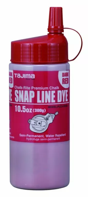 TAJIMA Marking Chalk - Black 10.5 oz (300g) Semi Permanent Snap-Line Dye with...