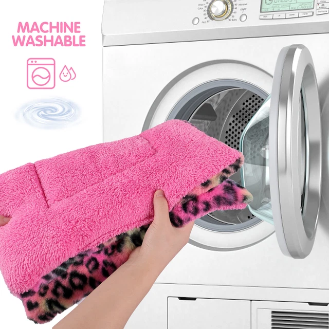 Plush Pet Mat Dog Cat Crate Pad Bed Cushion Blanket Reversible Machine Washable 5