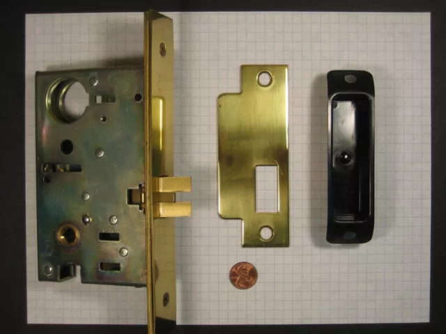 Baldwin  #6318.030.Lls Mortise Lock, Passage, Polished Brass,2-1/2" B.s.