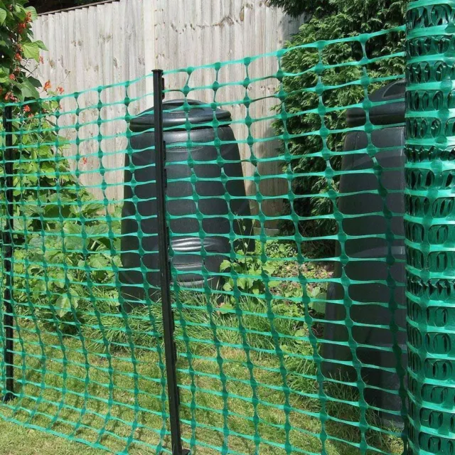 Green Barrier Fencing Plastic Mesh Reusable Temporary Safety Fence Netting 50m