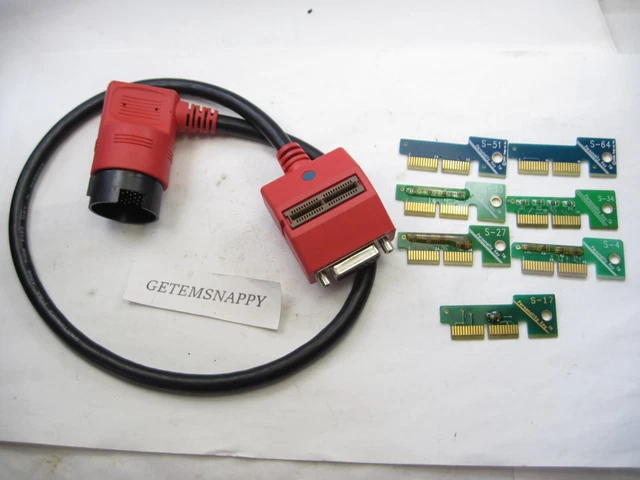 Snap On Mercedes MB-1 Adapter & 7pc Mercedes Personality Key Set OBDII Scanner