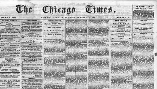 Negro Insurrection In Virginia Surrender Of Nashville Rare Civil War Newspaper