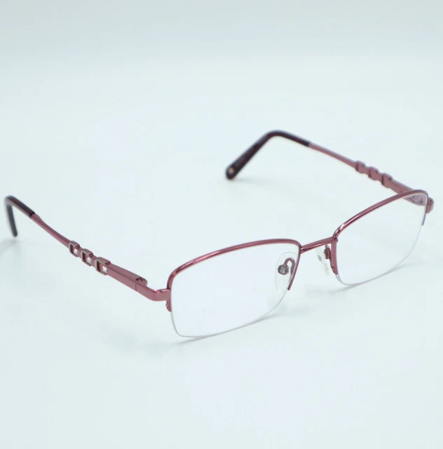 BULOVA MISSOULA EYEGLASS Frames, 5117135 Titanium Rose Half Rim Pink