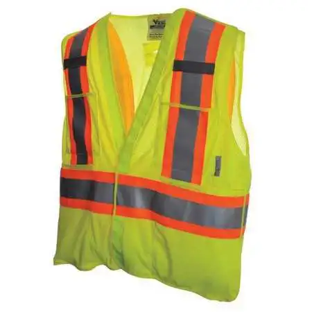 Viking U6125g-L/Xl Safety Vest,Mesh,Green,L/Xl