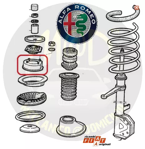 OE 60501754 Contenitore Ammortizzatore Anteriore ALFA ROMEO 33 NUOVO  NUOVO !