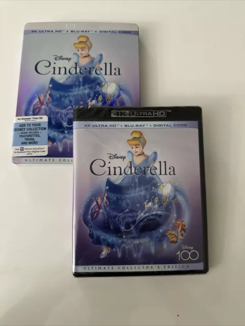 Cinderella (4K Ultra HD/Bluray/digital Code) w/ Slipcover- Sealed - 1