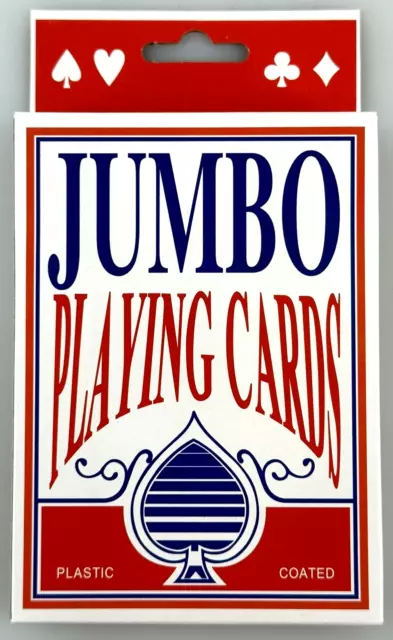 GIANT SUPER JUMBO 3.5 x 5" Playing Cards LARGE HUGE BIG OVERSIZED
