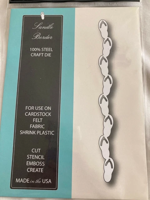 MEMORY BOX SANDLE BORDER STYLE 98332 Metal Craft Die Flip Flops, Slipper