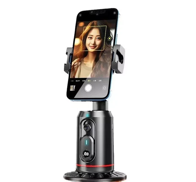 Treppiede Con Tracking Automatico Del Viso A 360° - Altezza Max 178 Cm, Luce Anello, Telecomando, Per Video E Selfie