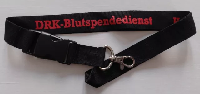 Deutsches Rotes Kreuz DRK-Blutspendedienst Schlüsselband Lanyard NEU (M124)