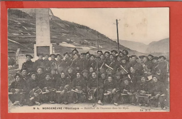 Cpa - Montgenevre - High Alps - 05 - Battalion Of Hunters