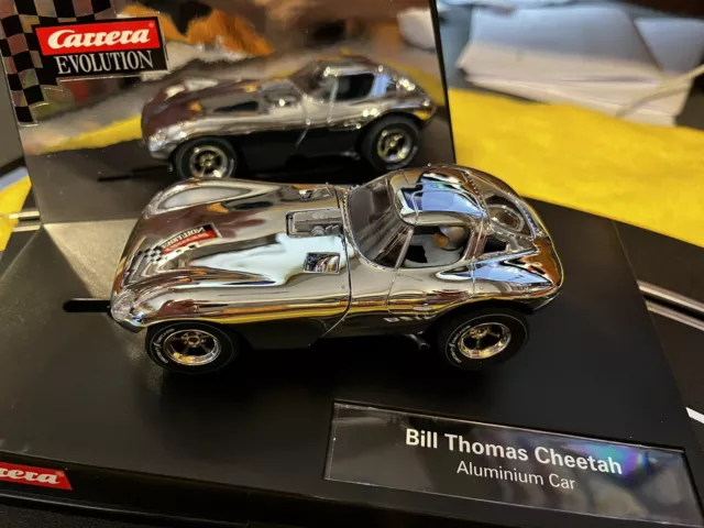 Carrera 132 Bill Thomas Cheetah Cromo Alto Brillo NUEVO NUEVO En Caja Original 2