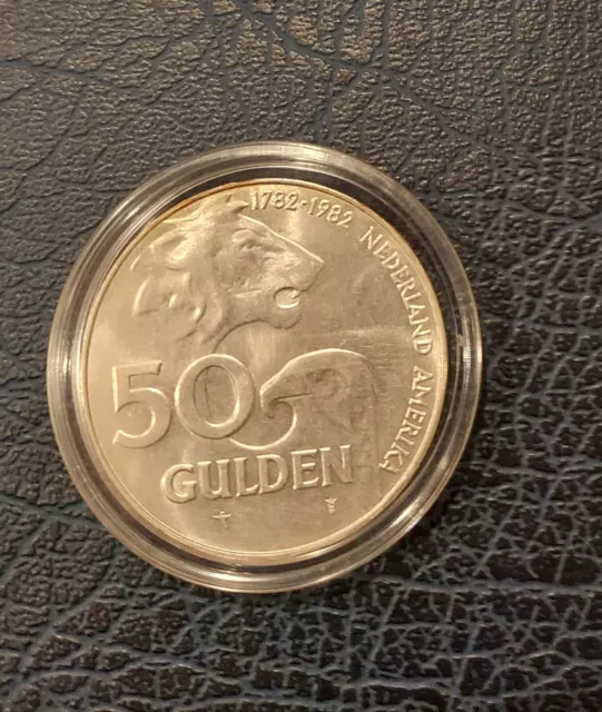 50 Gulden Silbermunze - Jahrestag Niederl.-Amerikan.-Freundsch. + Befreiung 1945 3