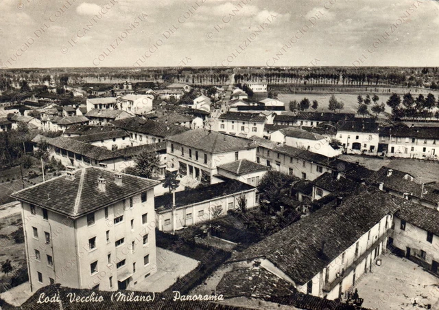 LODI VECCHIO Milano Panorama Cartolina fotografica