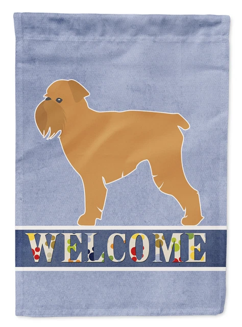 Brussels Griffon Welcome Flag Garden Size BB5544GF