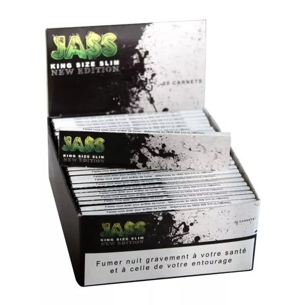 JASS SLIM 50 Carnets de 33 Feuilles à rouler (King Size Rolling Paper)