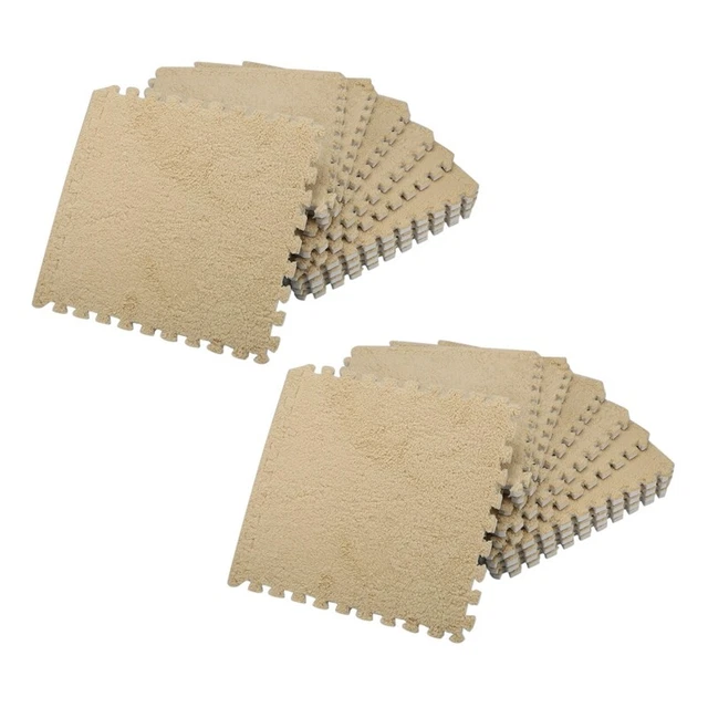Schiuma Ad Incastro 20 Pezzi EVA Fuzzy Mat Flooring Fluffy Carpet Tiles per V4R6