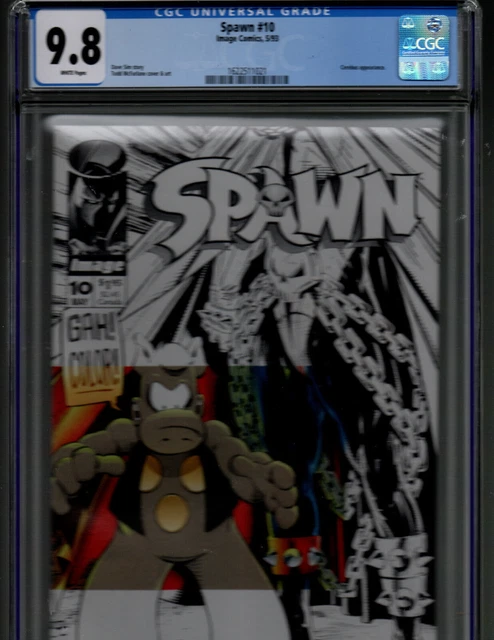 Spawn #10  CGC 9.8  White Pages  Dave Sim Cerebus  1993   US shipping only